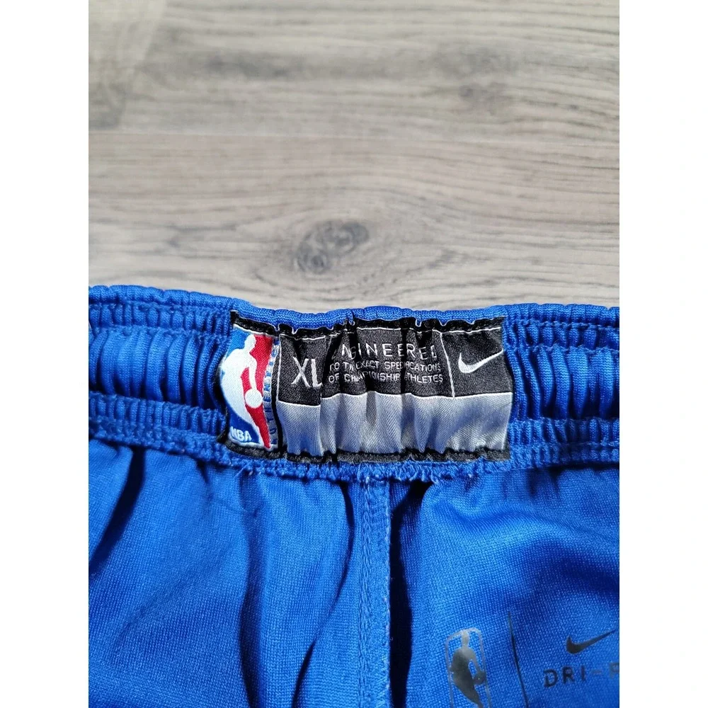 NBA Authentic Nike Golden State Warriors Blue On Court Basketball Shorts Boys XL